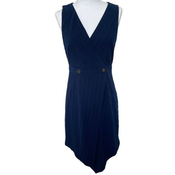 Hutch Indira Asymmetrical Dress in Navy Blue Size Small - Picture 8 of 15